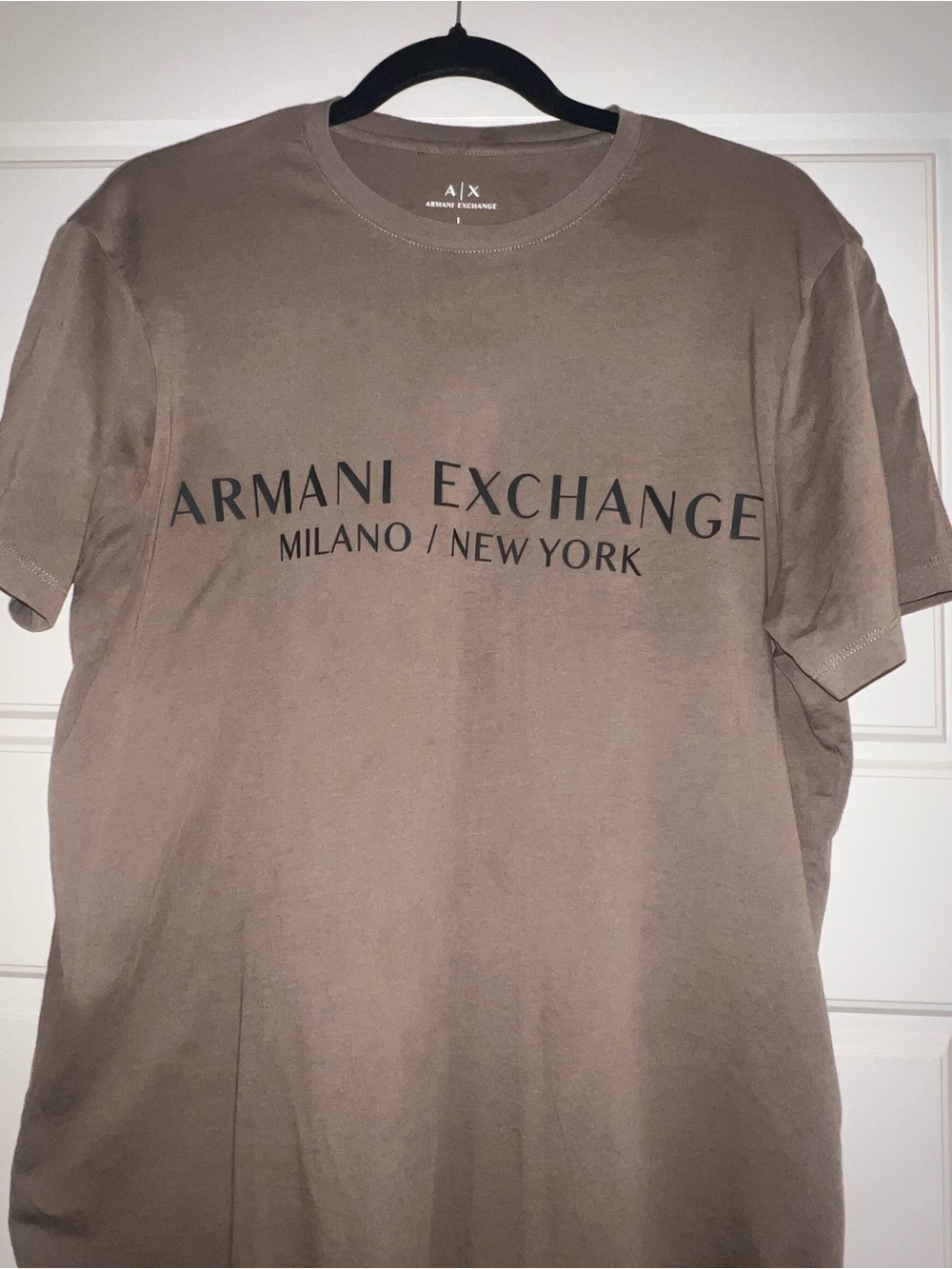 Armani Exchange Olive Short Sleeve Logo Tee